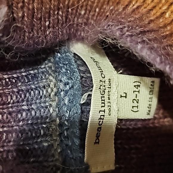 Beach lunch lounge collection multi color sweater ladies large great condition - Picture 4 of 12